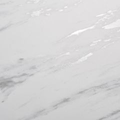 Стол BELLUNO 160 MARBLES KL-99 Белый мрамор матовый, итальянская керамика/ белый каркас, ®DISAUR в Златоусте - zlatoust.mebel24.online | фото 9
