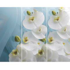Стол Бостон-3 (Белая Орхидея) 1100/1420*700, опора Брифинг в Златоусте - zlatoust.mebel24.online | фото 2