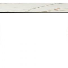 Стол BRONTE 220 KL-188 Контрастный мрамор матовый, итальянская керамика/ Шампань, ®DISAUR в Златоусте - zlatoust.mebel24.online | фото 2