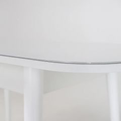 Стол раскладной со стеклом (опоры массив цилиндрический) "Хоста" в Златоусте - zlatoust.mebel24.online | фото 6