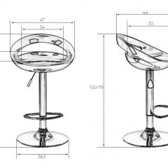 Стул барный DOBRIN DISCO LM-1010 (оранжевый) в Златоусте - zlatoust.mebel24.online | фото