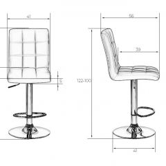 Стул барный DOBRIN KRUGER LM-5009 (белый) в Златоусте - zlatoust.mebel24.online | фото 2