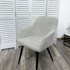 Стул BRANDY WZ2042-19 галечный серый фактурный велюр/ черный каркас М-City в Златоусте - zlatoust.mebel24.online | фото 5