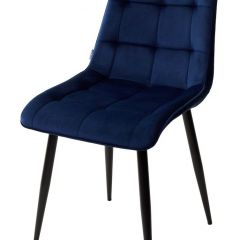 Стул CHIC BLUVEL-86 NAVY BLUE / черный каркас М-City в Златоусте - zlatoust.mebel24.online | фото