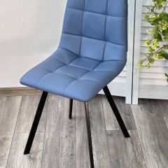 Стул CHILLI-Q SQUARE Oracul 795 Синий, экокожа PU / черный каркас, М-City в Златоусте - zlatoust.mebel24.online | фото 4