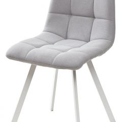 Стул CHILLI SQUARE UF860-02B серо-голубой, ткань/ белый каркас М-City в Златоусте - zlatoust.mebel24.online | фото
