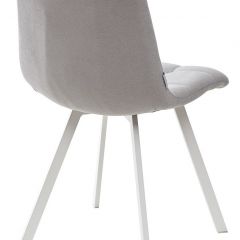Стул CHILLI SQUARE UF860-02B серо-голубой, ткань/ белый каркас М-City в Златоусте - zlatoust.mebel24.online | фото 3
