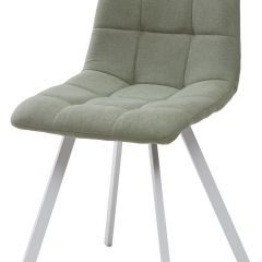 Стул CHILLI SQUARE UF860-11B мятный, ткань/ белый каркас М-City в Златоусте - zlatoust.mebel24.online | фото