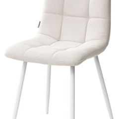 Стул CHILLI UF860-01B бежевый, ткань/белый каркас М-City в Златоусте - zlatoust.mebel24.online | фото