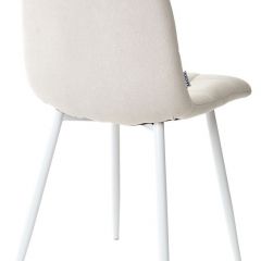 Стул CHILLI UF860-01B бежевый, ткань/белый каркас М-City в Златоусте - zlatoust.mebel24.online | фото 2