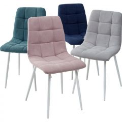 Стул CHILLI UF860-04B сиреневый, ткань/ белый каркас М-City в Златоусте - zlatoust.mebel24.online | фото 2