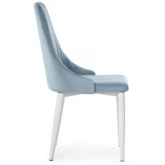 Стул на металлокаркасе Kora light blue / white в Златоусте - zlatoust.mebel24.online | фото 3