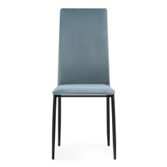 Стул на металлокаркасе Tod light blue / black в Златоусте - zlatoust.mebel24.online | фото