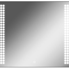 Зеркало Cosmo 90 black с подсветкой Sansa (SC1051Z) в Златоусте - zlatoust.mebel24.online | фото 1