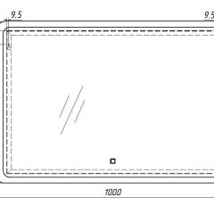 Зеркало Dream 100 alum с подсветкой Sansa (SD1024Z) в Златоусте - zlatoust.mebel24.online | фото 7