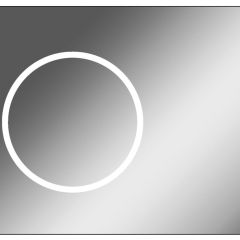 Зеркало Eclipse 90 black с подсветкой Sansa (SE1031Z) в Златоусте - zlatoust.mebel24.online | фото