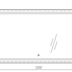 Зеркало Galaxy 120 alum с подсветкой Sansa (SG1010Z) в Златоусте - zlatoust.mebel24.online | фото 7