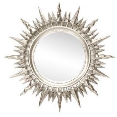 Зеркало круглое серебро (1810(1) в Златоусте - zlatoust.mebel24.online | фото 1