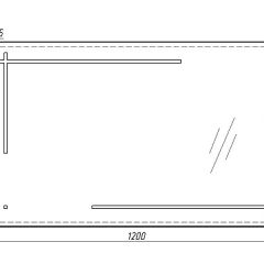 Зеркало Ray 120 black с подсветкой Sansa (SR1034Z) в Златоусте - zlatoust.mebel24.online | фото 6