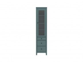 2.08.07.120.6 САГА шкаф с витриной 50 темно-бирюзовый RU в Златоусте - zlatoust.mebel24.online | фото 2