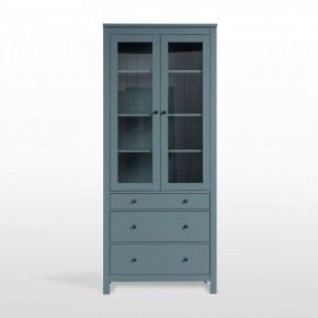2.08.07.130.6 САГА шкаф с витриной 90 темно-бирюзовый RU в Златоусте - zlatoust.mebel24.online | фото 2
