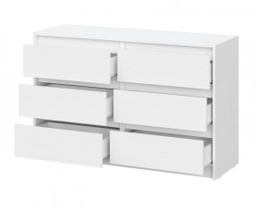 АЙДЕН КМ06-1200 Комод 6 ящиков (белый) в Златоусте - zlatoust.mebel24.online | фото 2