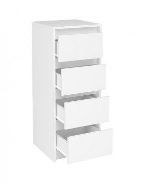АЙДЕН КМ06-400 Комод 4 ящика (белый) в Златоусте - zlatoust.mebel24.online | фото 2