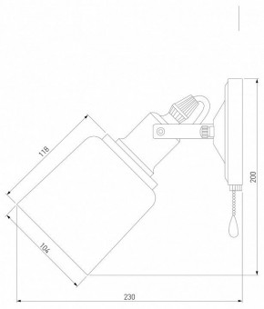 Бра Eurosvet Astor 70111/1 черный в Златоусте - zlatoust.mebel24.online | фото 4