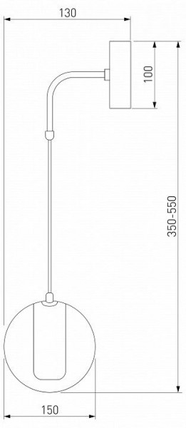 Бра Eurosvet Cobble 50258 LED дымчатый в Златоусте - zlatoust.mebel24.online | фото 2