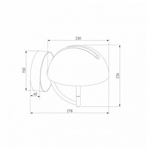 Бра Eurosvet Emisfero 50083/1 LED золото в Златоусте - zlatoust.mebel24.online | фото 3
