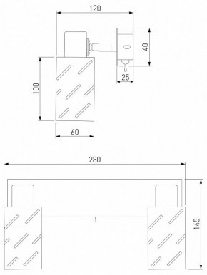 Бра Eurosvet Fente 20090/2 белый/хром в Златоусте - zlatoust.mebel24.online | фото 5