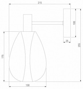 Бра Eurosvet Magma 60175/1 латунь в Златоусте - zlatoust.mebel24.online | фото 3