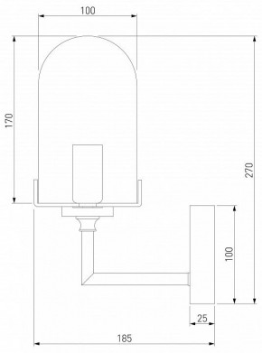 Бра Eurosvet Pluto 60156/1 хром в Златоусте - zlatoust.mebel24.online | фото 2