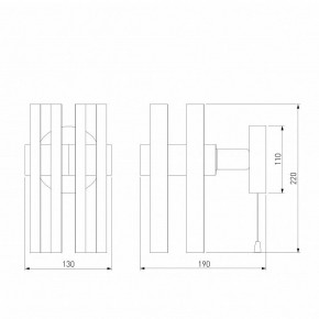 Бра Eurosvet Spada 70116/1 черный в Златоусте - zlatoust.mebel24.online | фото 4