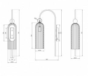 Бра Maytoni Antic MOD302WL-01CG в Златоусте - zlatoust.mebel24.online | фото 3