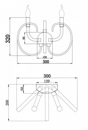 Бра Maytoni Atlanta MOD051WL-02TR в Златоусте - zlatoust.mebel24.online | фото 3