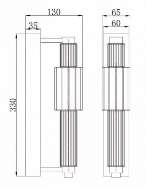 Бра Maytoni Verticale MOD308WL-L9CG3K в Златоусте - zlatoust.mebel24.online | фото 3