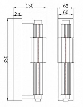 Бра Maytoni Verticale MOD308WL-L9CH3K в Златоусте - zlatoust.mebel24.online | фото 3