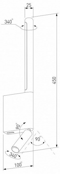 Бра с подсветкой Elektrostandard Sarca a066402 в Златоусте - zlatoust.mebel24.online | фото 4