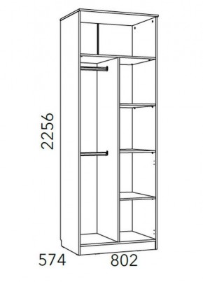 Детская Фанк Шкаф для одежды НМ 014.07 М в Златоусте - zlatoust.mebel24.online | фото 3