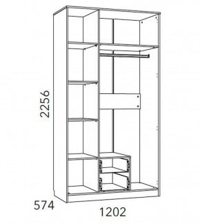 Детская Фанк Шкаф комбинированный НМ 013.08-01 М1 в Златоусте - zlatoust.mebel24.online | фото 3