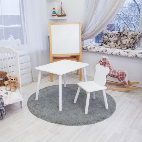 Детский комплект стол и стул «Мишка» Rolti Baby (белый/белый, массив березы/мдф) в Златоусте - zlatoust.mebel24.online | фото 2