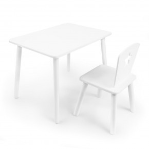 Детский комплект стол и стул «Звезда» Rolti Baby (белый/белый, массив березы/мдф) в Златоусте - zlatoust.mebel24.online | фото