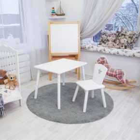 Детский комплект стол и стул «Звезда» Rolti Baby (белый/белый, массив березы/мдф) в Златоусте - zlatoust.mebel24.online | фото 2