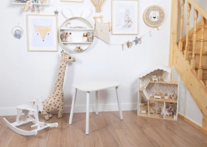 Детский стол Rolti Baby «Облачко»  (белый/белый, массив березы/мдф) в Златоусте - zlatoust.mebel24.online | фото
