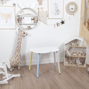 Детский стол Rolti Baby «Облачко»  (белый/цветной, массив березы/мдф) в Златоусте - zlatoust.mebel24.online | фото 1