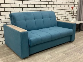 Диван Аккордеон 1280*2000 НПБ подлокотник ПРЯМОЙ накладки МДФ (ткань до 500 руб) в Златоусте - zlatoust.mebel24.online | фото