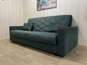 Диван Престиж-15 (НПБ+МДФ) велюр Sensey bottle green в Златоусте - zlatoust.mebel24.online | фото