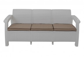 Диван Yalta Premium Sofa 3 Set (Ялта) белый (+подушки под спину) в Златоусте - zlatoust.mebel24.online | фото 2