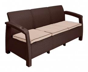 Диван Yalta Premium Sofa 3 Set (Ялта) шоколадный (+подушки под спину) в Златоусте - zlatoust.mebel24.online | фото 2
